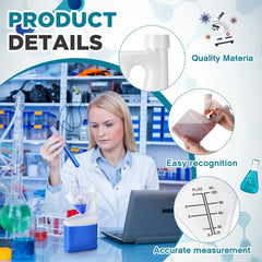 1 Pcs 32oz Tip Measure Containers Tip and Pour Measuring Containers HDPE Chemical Measuring Cups with Lids Plastic Bottle, up to 4oz Capacity (32oz)