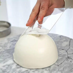 15 Pcs Cake Smoother Cake Cream Scraper Transparent Plastic Scraper Tool, Flexible Plastic Cake Scraper Smoother, Cake Smoother Scraper for Bread Pastry Baking Tool