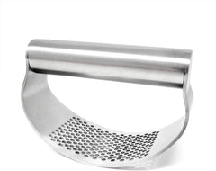 " 1PCS Stainless Steel Garlic Press Rocker Manual Garlic Crusher Garlic Easy Grip Mincer Ginger Press Squeezer Kitchen Tools for Home and Restaurants, Dishwasher Safe (4.2"")"