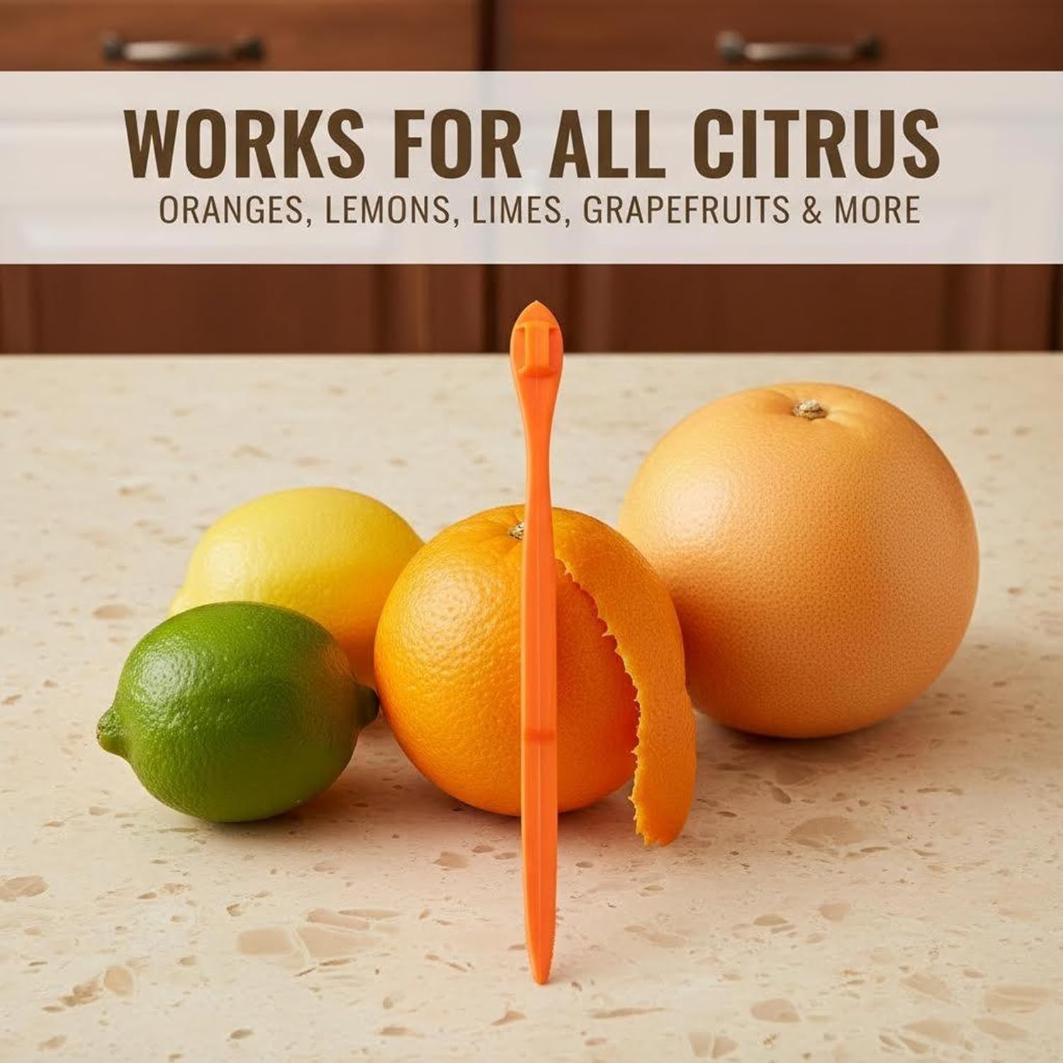 12 Pcs Orange Peeler Tools, Premium Citrus Peeler & Lemon Slicer, Easy Fruit Peeler for Oranges Lemons Limes Grapefruits, Dishwasher Safe Kitchen Gadgets for Travel