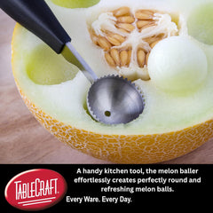 10982 PerfectGrip Melon Baller, 1.125" x 1" x 6.5", Stainless Steel (18-8) (Replaces E5605)