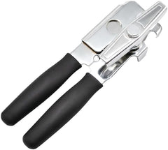 1 Pack Commercial Grade Heavy Duty Manual Can Opener with Easy Crank Oversized Turning Knob, Super Thick 20GA 2.0mm Steel with Chrome Plate Finish, Fit All Size Large Cans