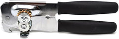 1 Pack Commercial Grade Heavy Duty Manual Can Opener with Easy Crank Oversized Turning Knob, Super Thick 20GA 2.0mm Steel with Chrome Plate Finish, Fit All Size Large Cans