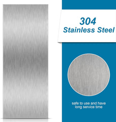 10 Inch Stainless Steel Metal Cake Scraper Large Double Sided Patterned Stripe Edge Smoother Scraper Cake Decorating Comb Pastry Cutter for Home Kitchen Mousse Butter Cream Decor(1 Piece)