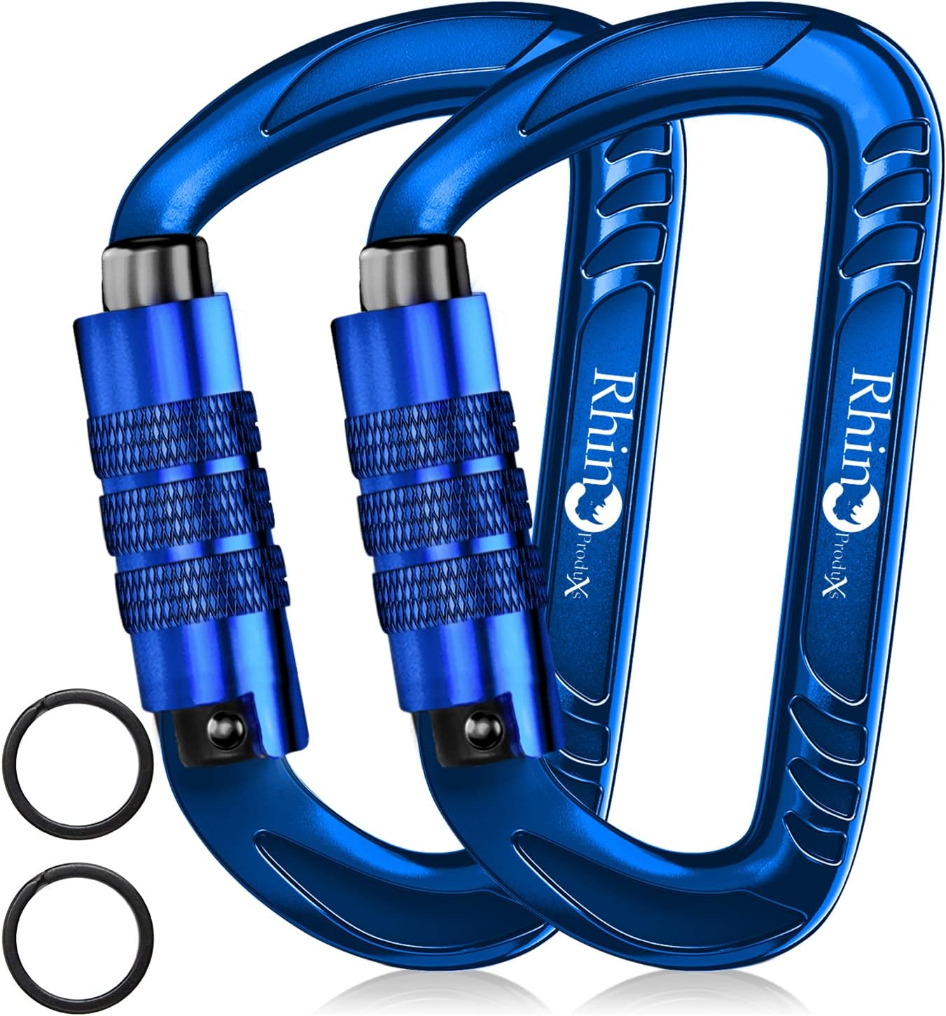 12kN Heavy Duty Carabiner Clips | 2697 lbs Capacity, For Pets, Outdoor, Camping, Hiking, Hammock, Dog Leash Harness, Keychains