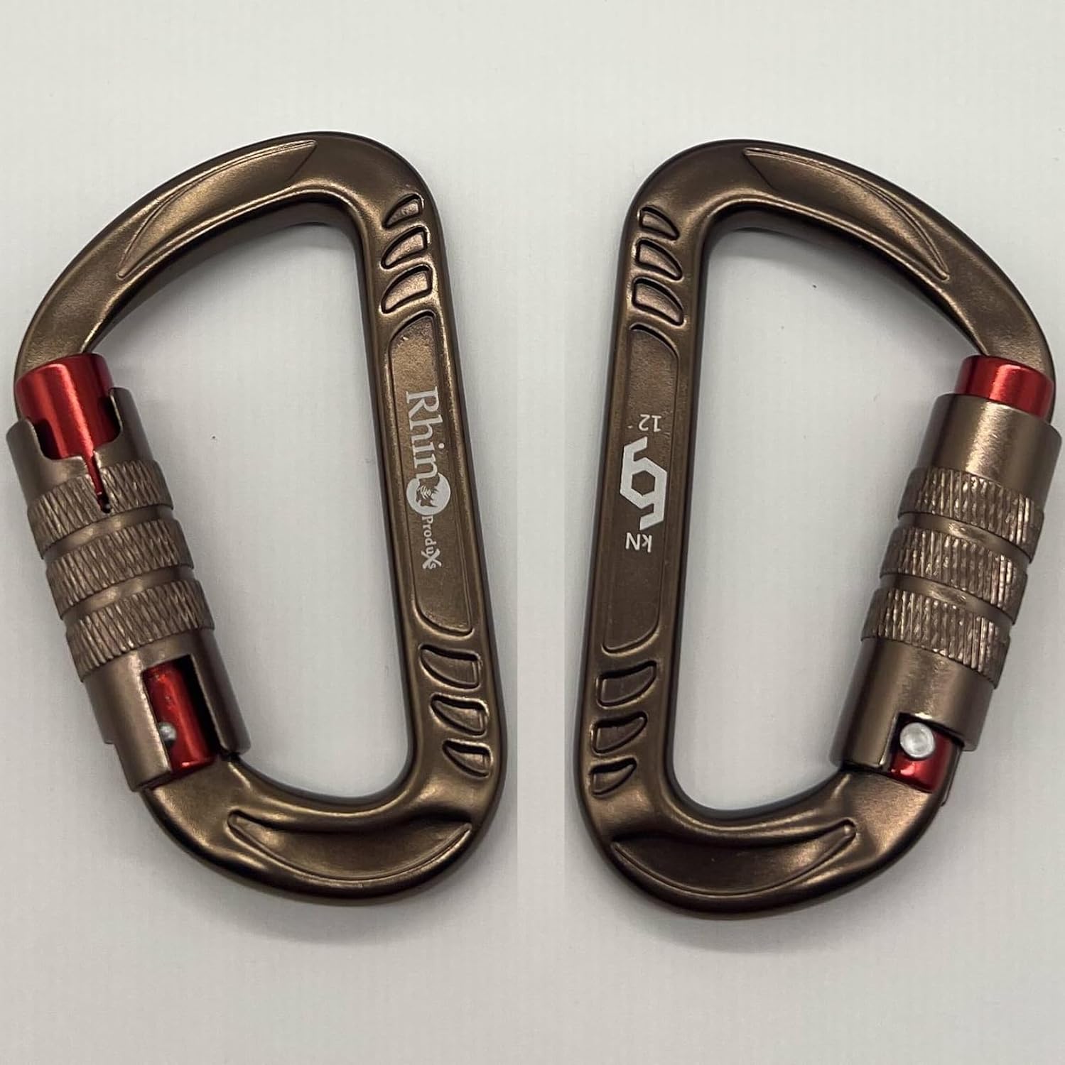 12kN Heavy Duty Carabiner Clips | 2697 lbs Capacity, For Pets, Outdoor, Camping, Hiking, Hammock, Dog Leash Harness, Keychains