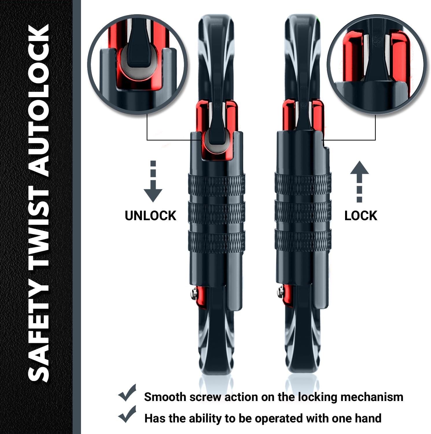 12kN Heavy Duty Carabiner Clips | 2697 lbs Capacity, For Pets, Outdoor, Camping, Hiking, Hammock, Dog Leash Harness, Keychains