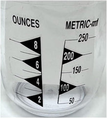 1 Cup Plastic Measuring Cup with Handle - Durable - Easy to Read - US and Metric - Dishwasher Safe - Great for Liquid, Rice, Coffee, Dog Food, Soap, Oil, and More