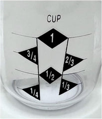 1 Cup Plastic Measuring Cup with Handle - Durable - Easy to Read - US and Metric - Dishwasher Safe - Great for Liquid, Rice, Coffee, Dog Food, Soap, Oil, and More