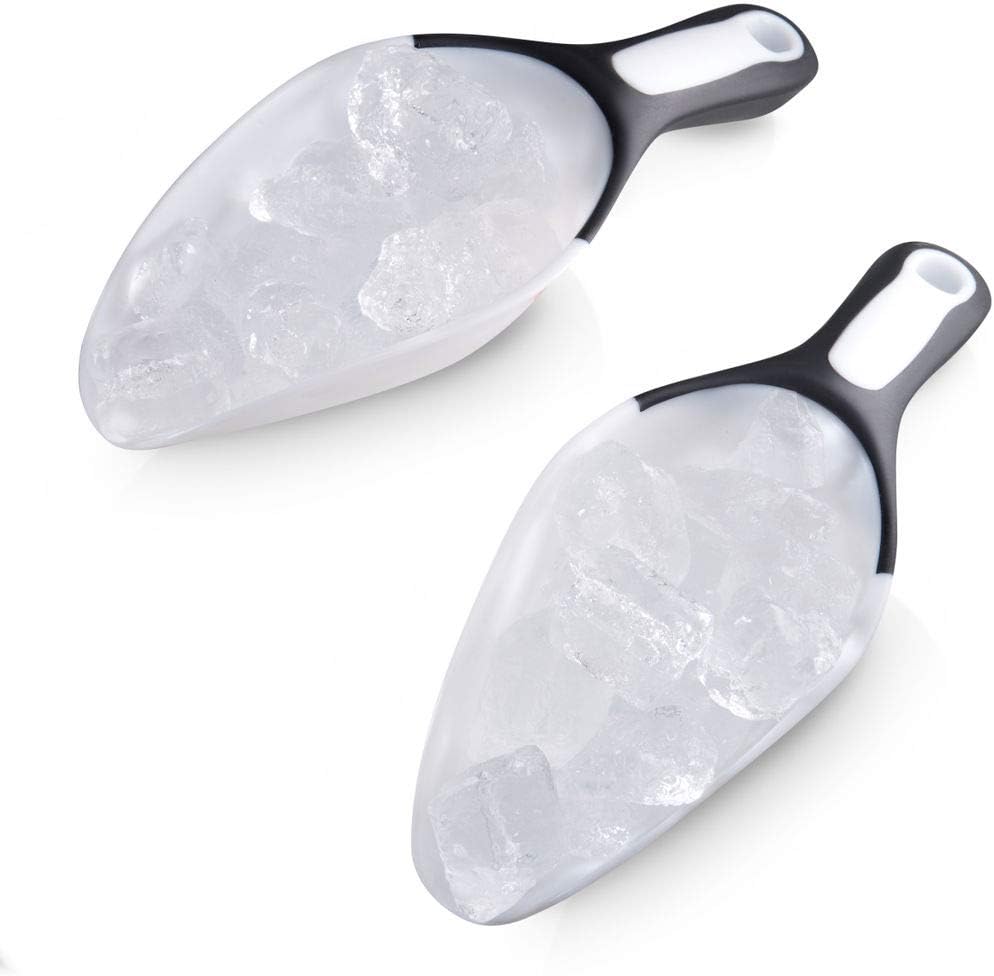 1-Cup Multipurpose Scoop – Flexible Funnel Tip for Spill-Free Pours – Heavy-Duty Ice Scoop for Freezer & Ice Machine – Dog Food Scoop & Flour Scoop for Canisters (1-Pack)