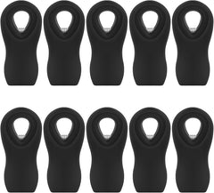 10PCS Magnetic Chip Clips Airtight Seal Reusable Black Bag Clips for Food Storage Heavy Duty Plastic Food Clip for Refrigerator,Fridge,Snack, Kitchen,Bread Bag,Garden,Clothes Pins,Home Decor