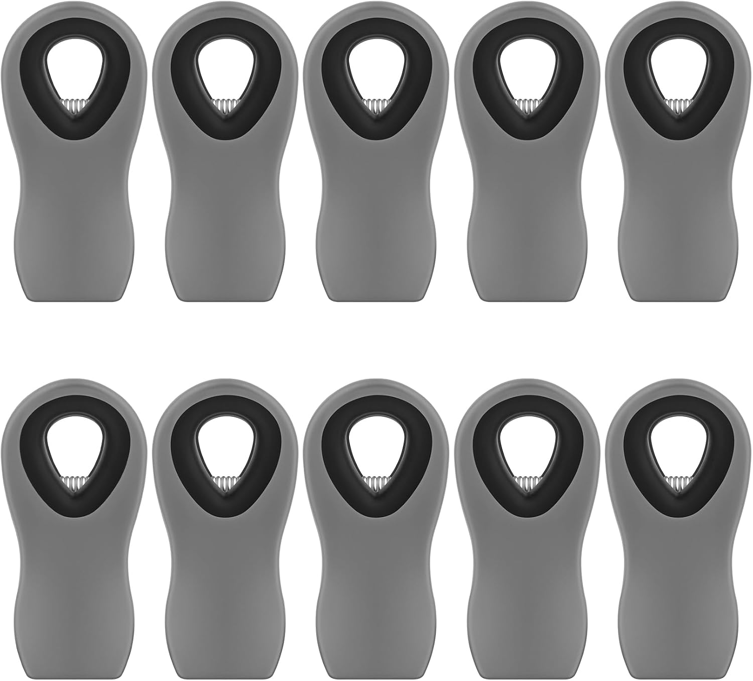 10PCS Magnetic Chip Clips Airtight Seal Reusable Black Bag Clips for Food Storage Heavy Duty Plastic Food Clip for Refrigerator,Fridge,Snack, Kitchen,Bread Bag,Garden,Clothes Pins,Home Decor