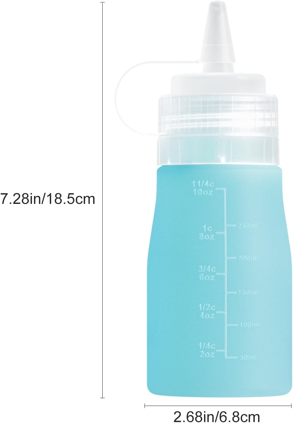 12oz Silicone Squeeze Bottles for Sauces & Oil, 4 Pack, Pink | Leak Proof Condiment Containers, Interchangeable Extra Lid, Food Grade, BPA Free Easy Squeeze for Honey, Ketchup & Dressing