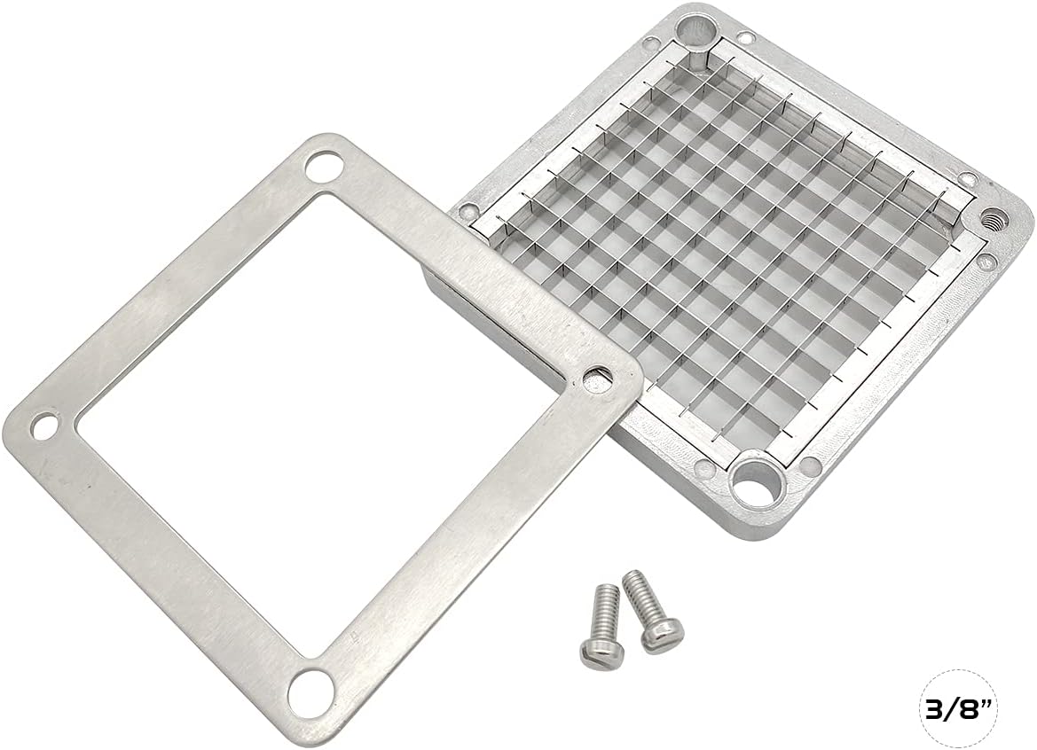 1/4" Replacement Chopper Blade, 440C Stainless Steel Blade for Commercial Vegetable Dicer Fruit Cutter, Interchangeable Blade&Pusher Block Set