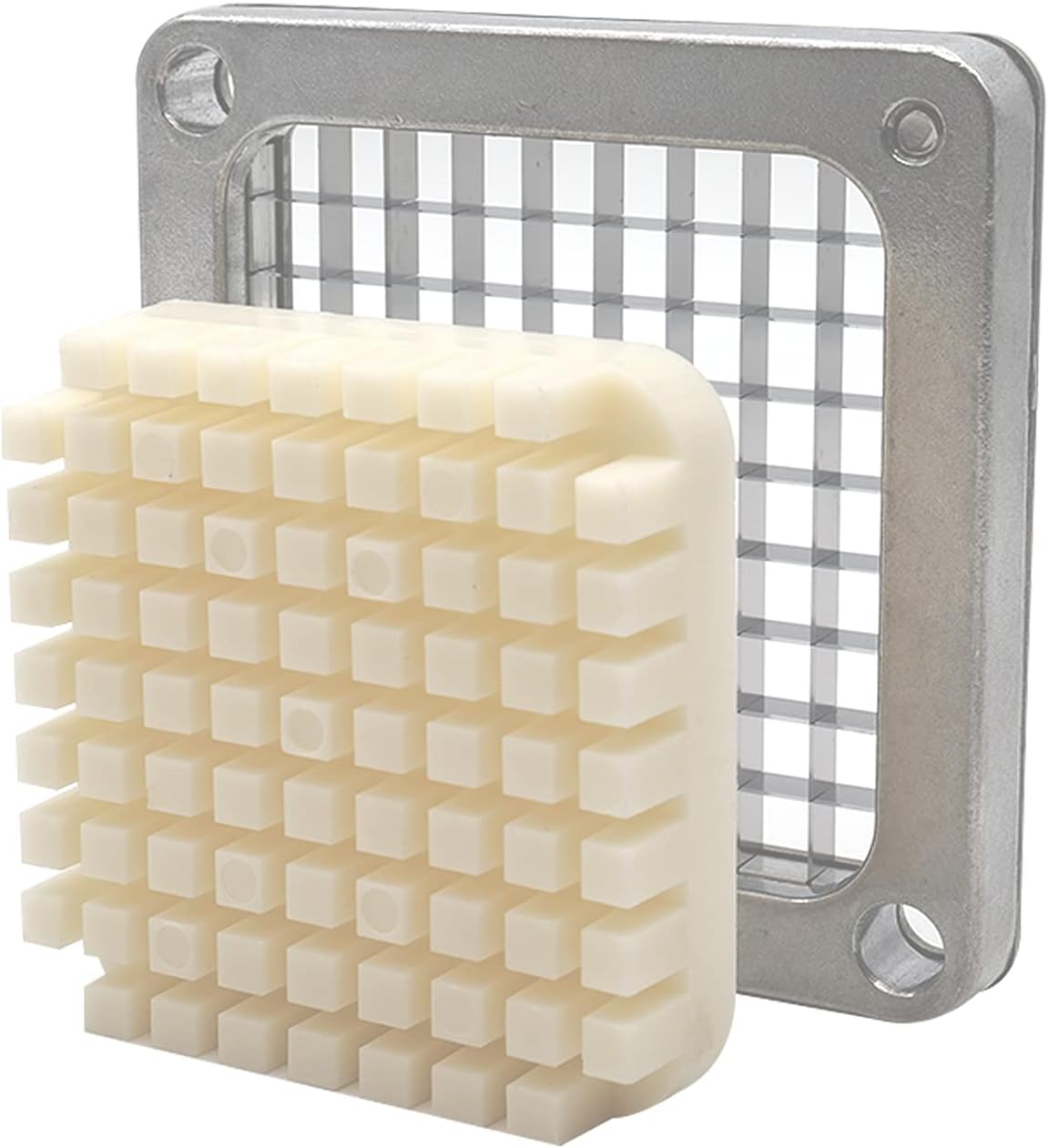 1/4" Replacement Chopper Blade, 440C Stainless Steel Blade for Commercial Vegetable Dicer Fruit Cutter, Interchangeable Blade&Pusher Block Set