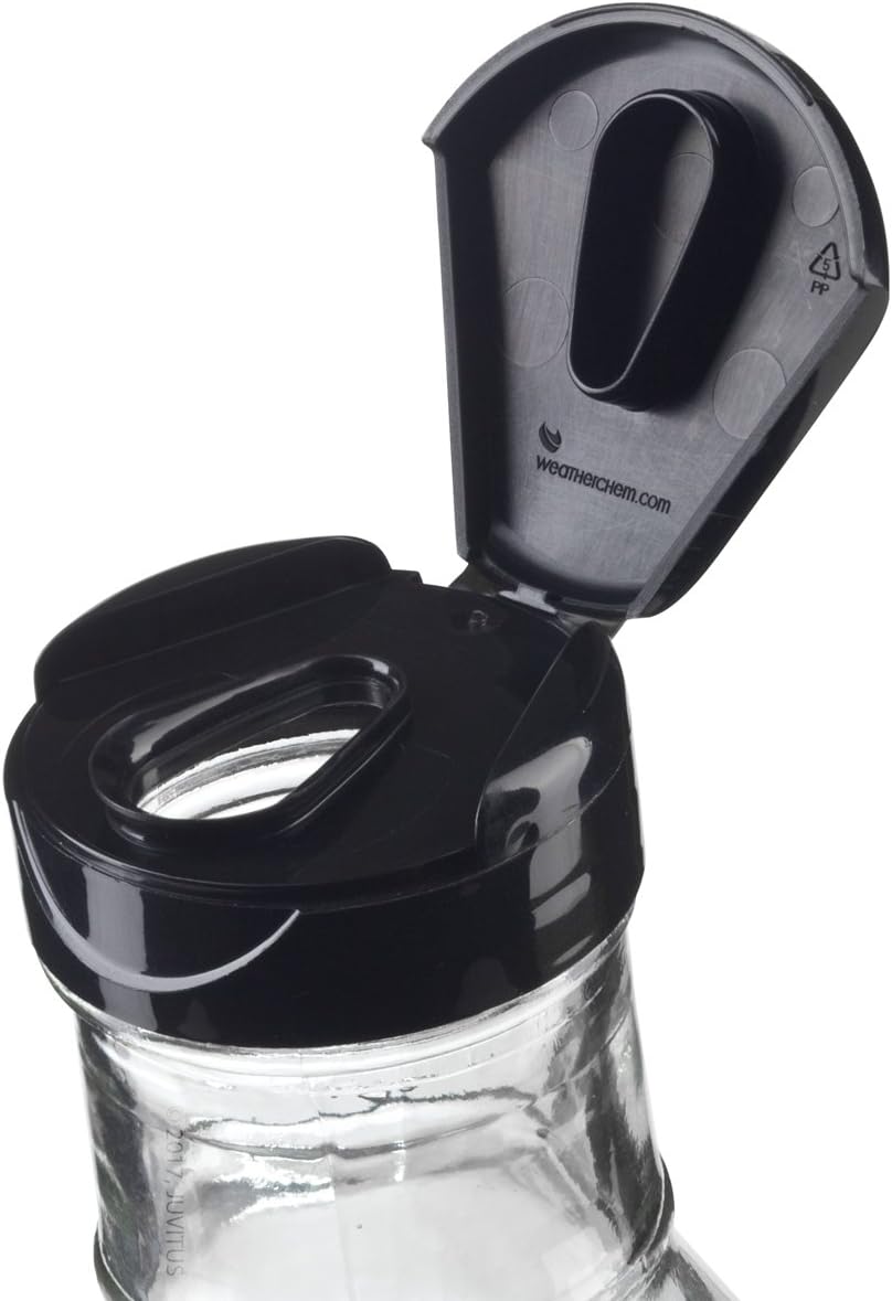 12 oz Professional Clear Glass Thick Wall Sauce Bottle with Drip Resistant Flip Top Cap (2 Pack) for BBQ Sauce, Salad Dressings, more