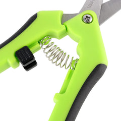 12 Pack 6.5 Inches Green Micro Tip Pruning Snips, Bud Trimming Scissors with Straight Tip Stainless Steel Blades, Gardening Hand Pruning Shears for Trimming Herb Plants Flowers Bonsai