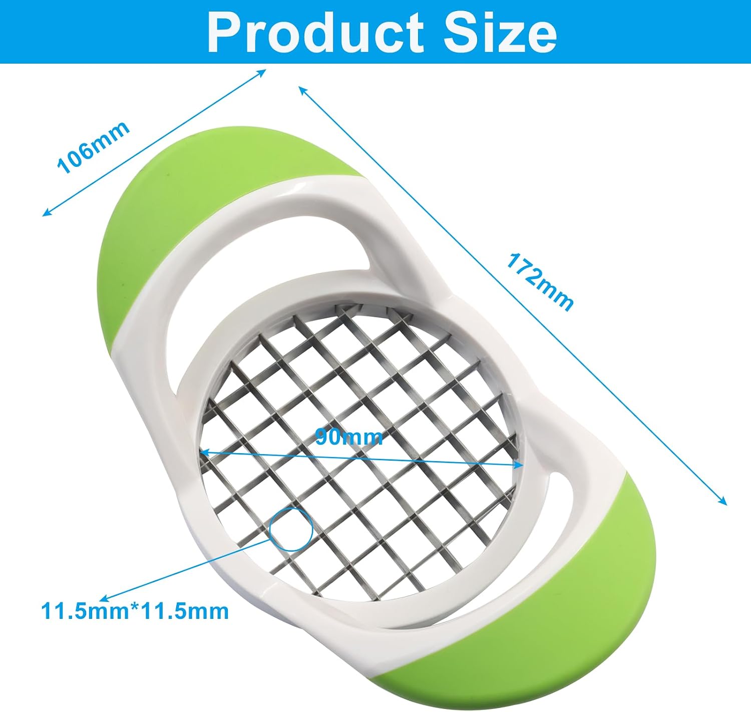 1 Pack Potato Fries Cutter, 304 Stainless Steel | Handheld French Fry Slicer, Cuts Potatoes, Carrots, Cucumbers & More