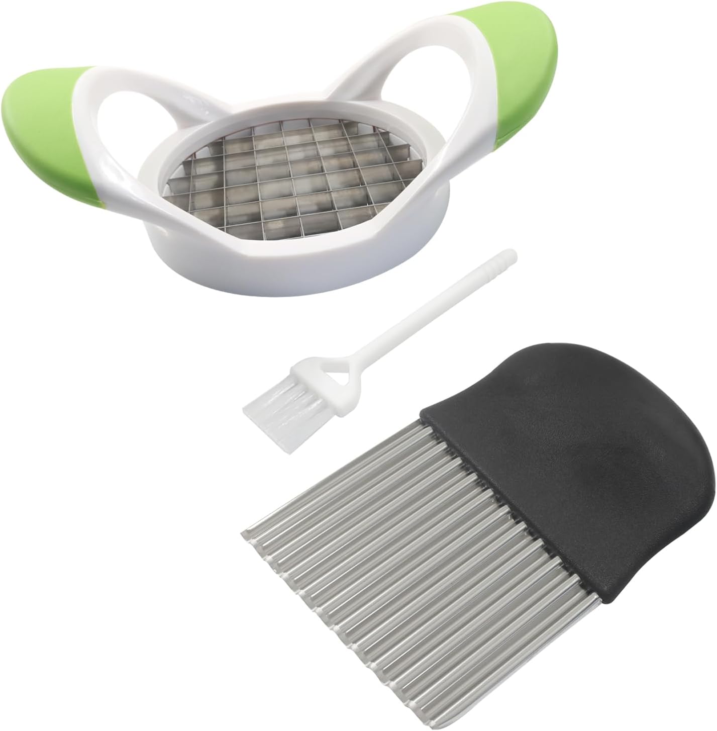 1 Pack Potato Fries Cutter, 304 Stainless Steel | Handheld French Fry Slicer, Cuts Potatoes, Carrots, Cucumbers & More