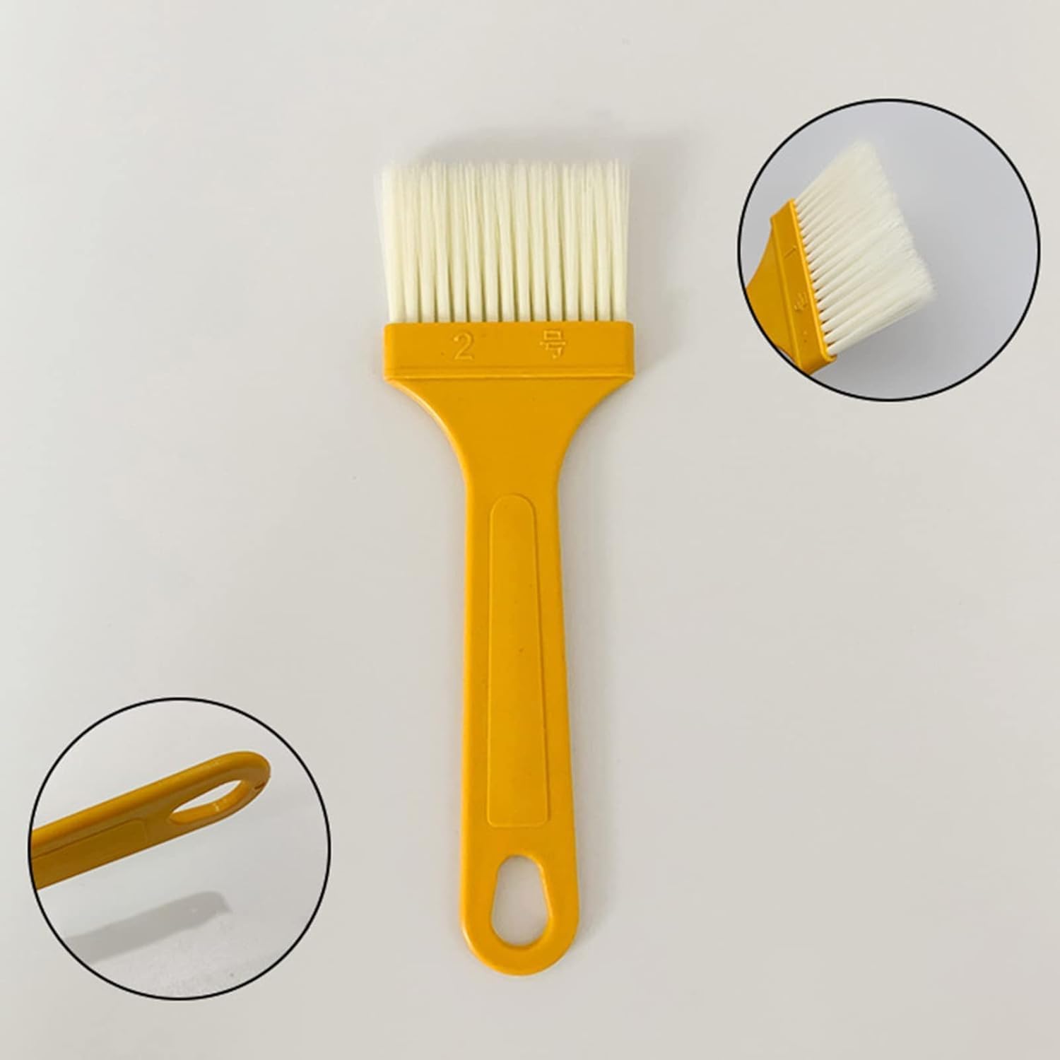 1 Pc Plastic Basting Pastry Brush Spread Oil Butter Sauce Marinades for BBQ Grill Baking Kitchen Cooking, Baste Pastries Cakes Meat Sausages Desserts, Outdoor Cooking Tools, Dishwasher Safe (A)