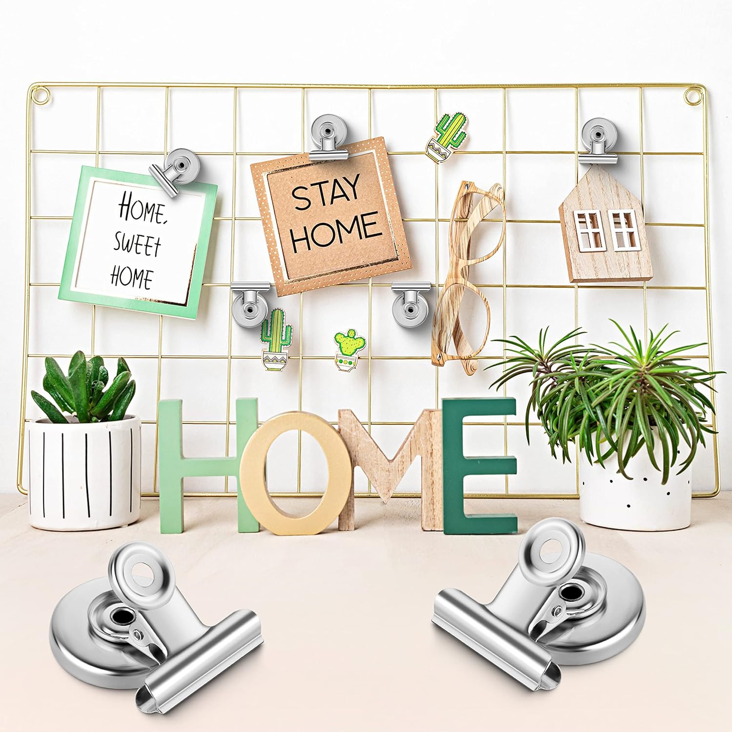 12 Pack Magnetic Clips, Fridge Magnets Refrigerator Magnets, Strong Magnetic Clips Heavy Duty, Whiteboard Magnet Clip for Office Home Classroom Organization Kitchen Accessories(Black)