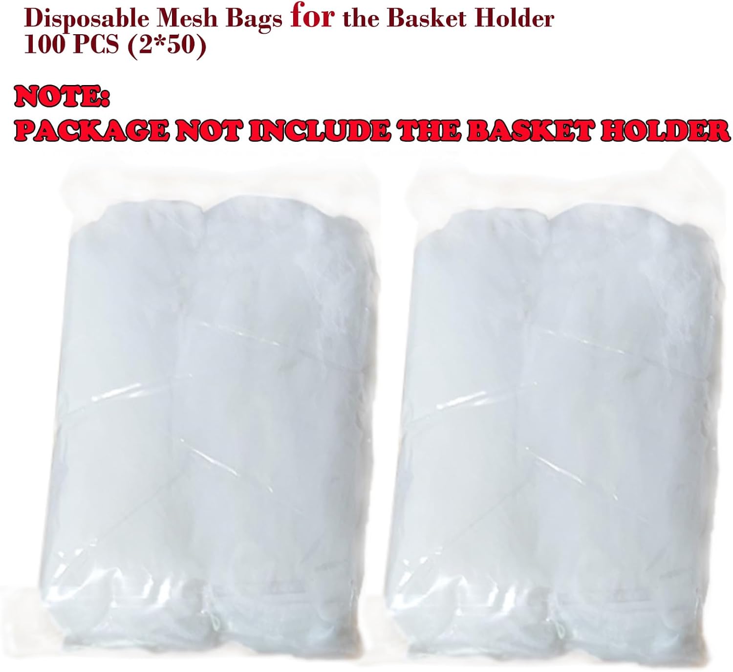 100 Sink Strainer Net Bags for Sink Basket Holder, Mesh Sink Strainer Bags for Kitchen Sink Food Catcher, Sink Trash Catcher Bags for Garbage Leftovers etc.