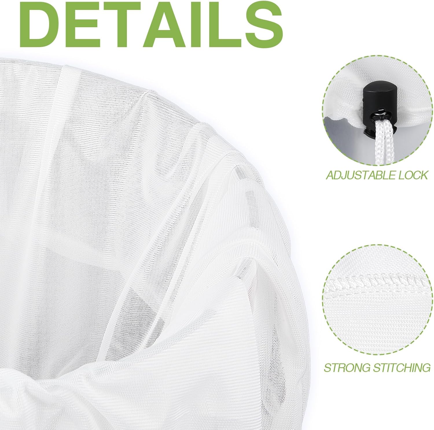 10 Pack Brew Bags Reusable Extra Large 26 x 22'' Fine Mesh Strainer Cold Brew Filters Drawstring Cheese Cloth Straining Bags Wine Making Supplies for Fruit Cider Beer