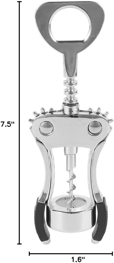 10PCS Wing Corkscrew Wine Opener Bulk,2IN1 Cork Screw Wine Bottle Opener Manual with Beer Bottles Opener Stainless Steel Wine Openers Tool for Wedding Party Favors Groomsmen Waiters Bartenders Servers