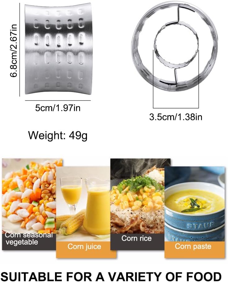 1 Pack Stainless Steel Rotating Corn Sheller Creative Corn Kernels Stripper Kitchen Gadget