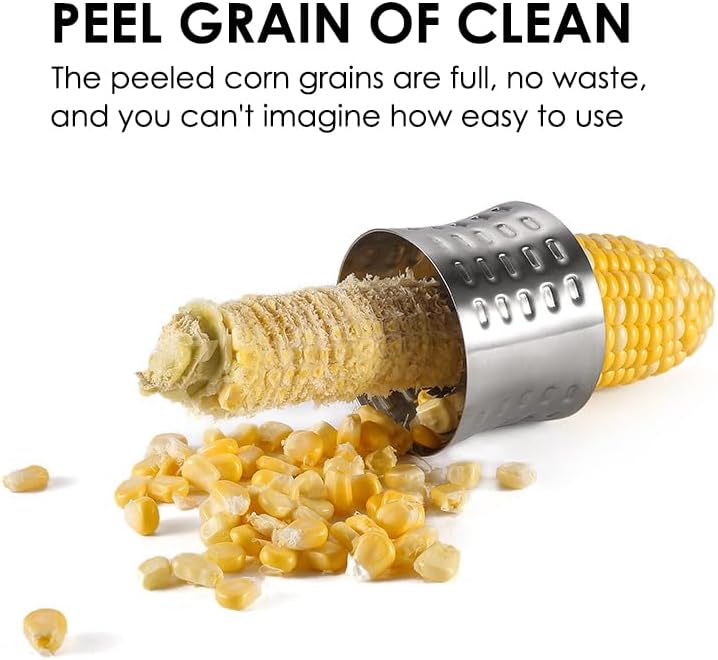 1 Pack Stainless Steel Rotating Corn Sheller Creative Corn Kernels Stripper Kitchen Gadget