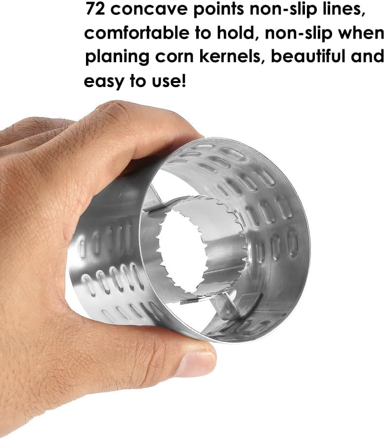 1 Pack Stainless Steel Rotating Corn Sheller Creative Corn Kernels Stripper Kitchen Gadget