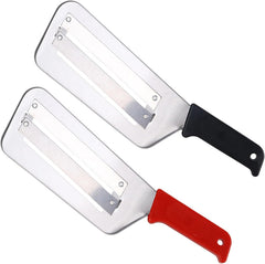 (2 Pack) Cabbage Shredder for Coleslaw,Stainless Steel Cabbage Slicer Shredder,Kitchen Lettuce Knife (Black and Red)
