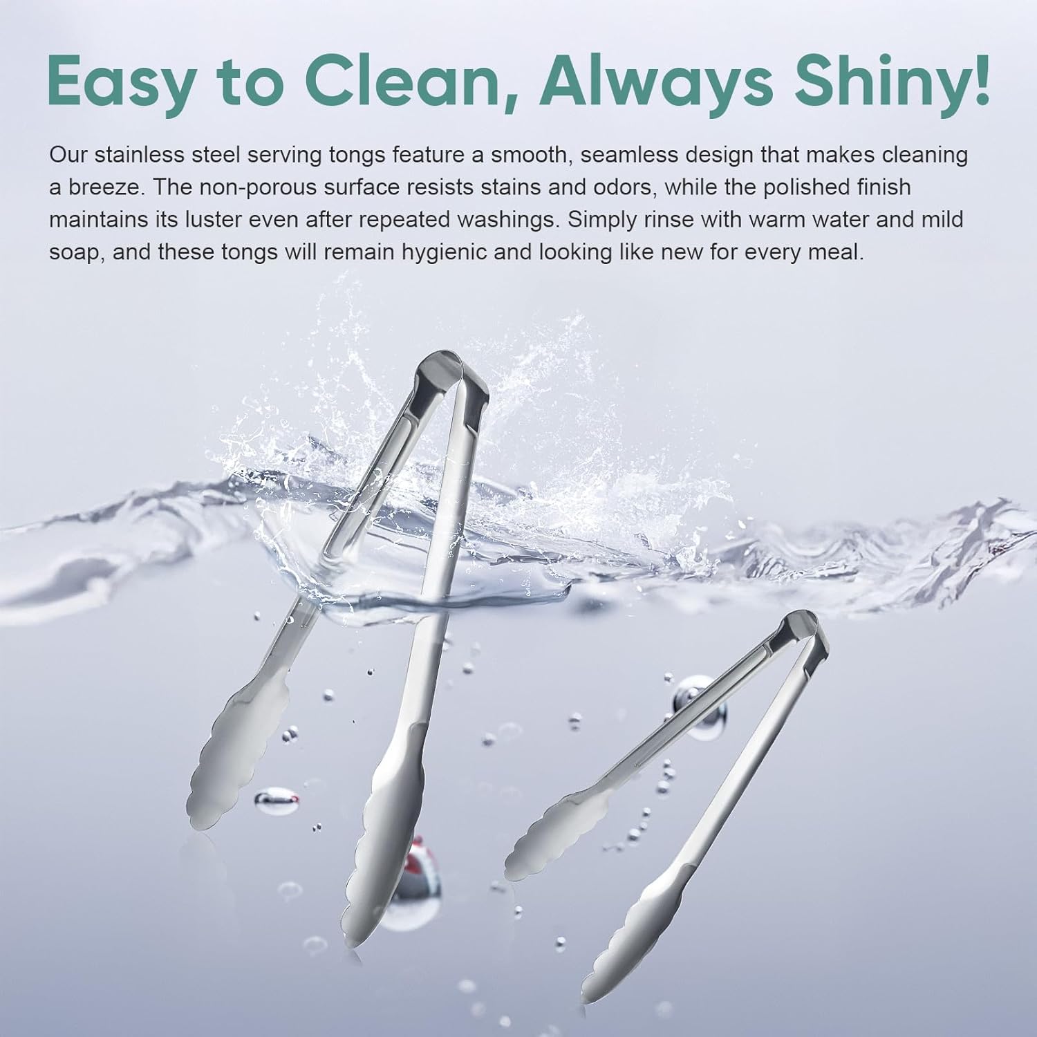 12 Pack Buffet Tongs Serving Tongs Stainless steel Kitchen Tongs 7inch | stainless steel Utility Tongs with scalloped grip for buffets, parties, catering, salad bars, appetizers, desserts and ice