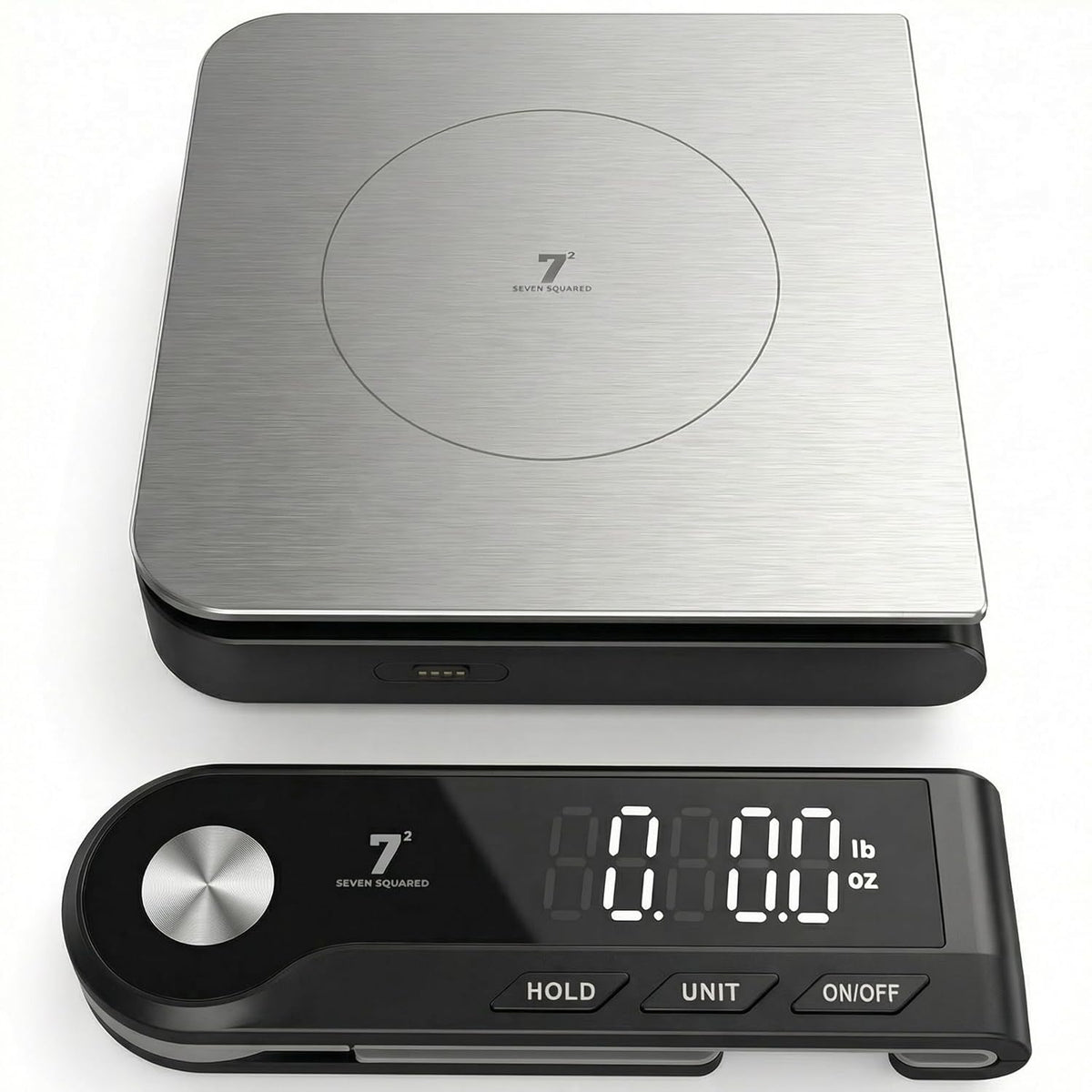 11lb/5kg Digital Kitchen Food Gram Scale with Pull Out Display, 0.1g/0.001oz Precision Wireless Bakery Scale, LED Backlight, 5 Units, USB Rechargeable, Stainless Steel Platform