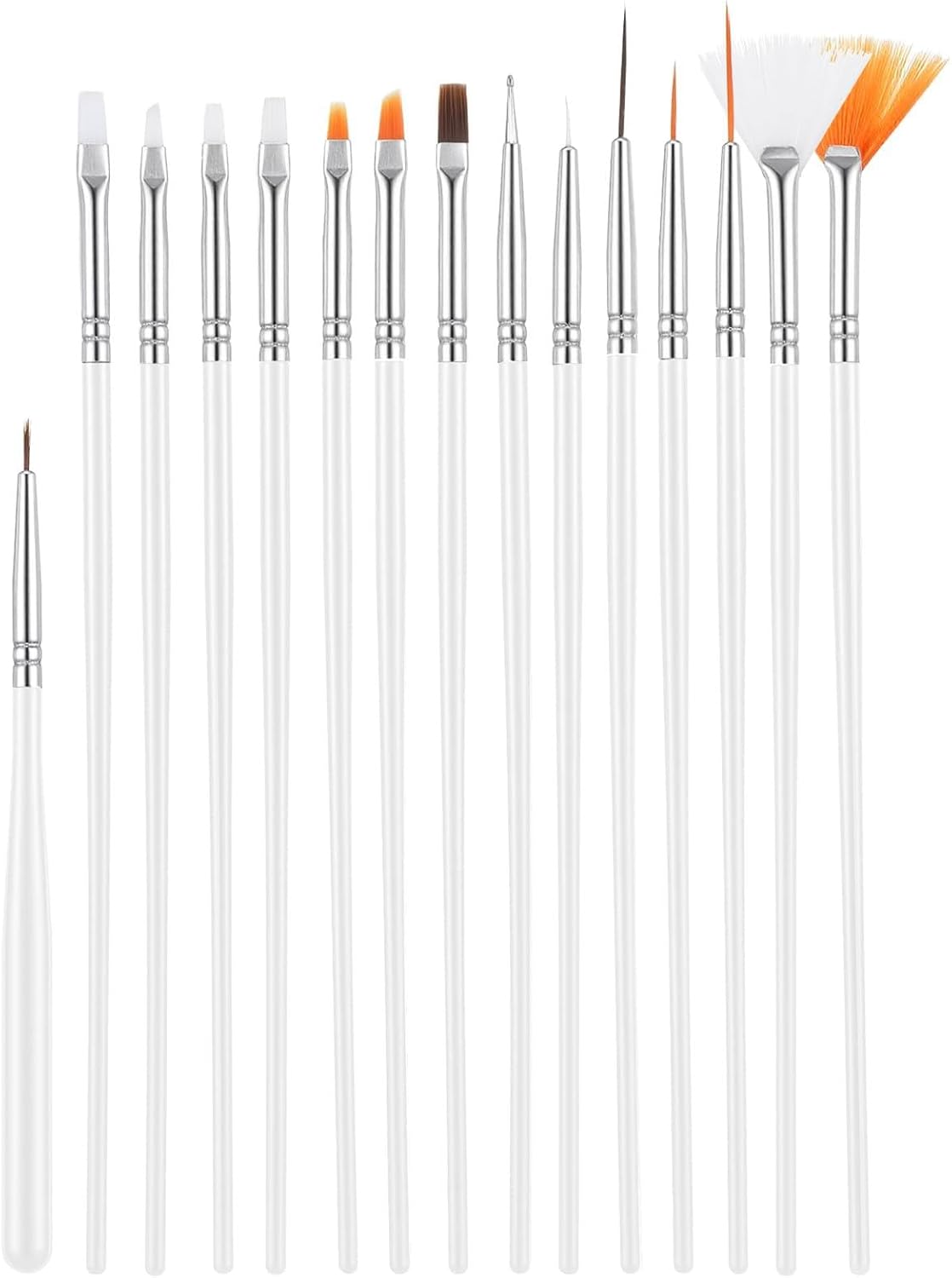 15 PCS Cake Decorating Brushes, Sugar Cookie Decorating Brushes Kit | Food Safe Basting Brush Multifunctional Decorative Baking Supplies Candy Icing Pastry Brush for Bakers(Black)