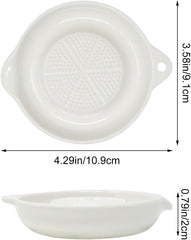 " 1 Pack Ceramic Grater for Mashed Potato Making, Garlic, Ginger, Onion, Lemon, Chocolate, Practical Kitchen Tool"