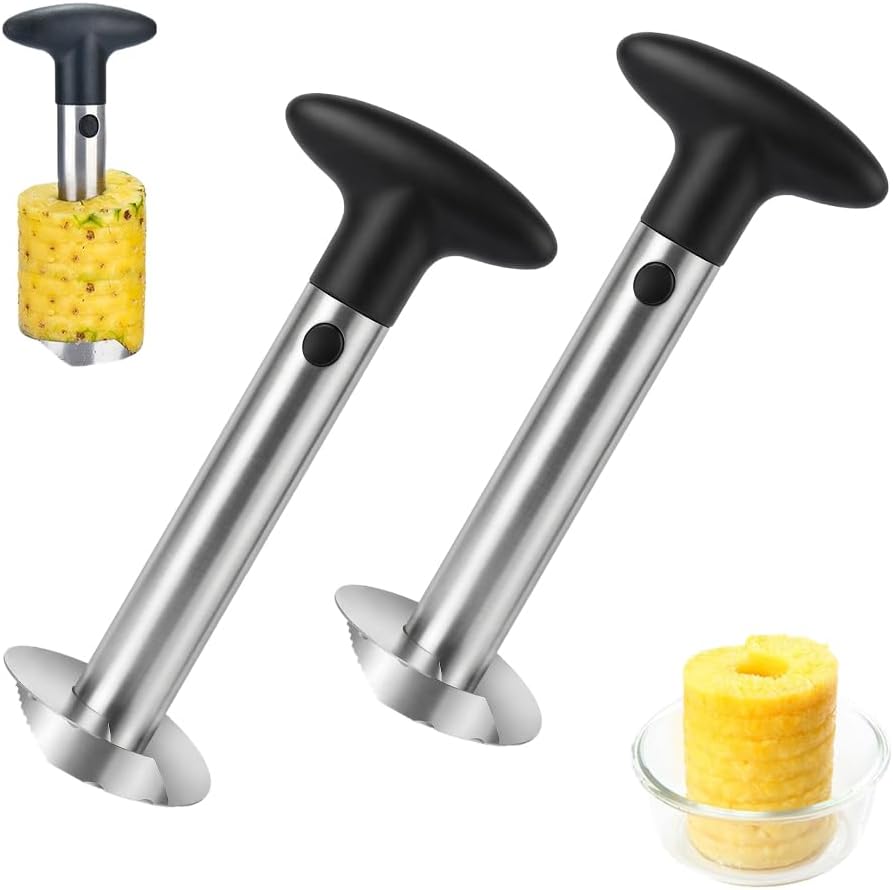 1 PCS Pineapple Peeler, Pineapple Corer, Multifunctional Pineapple Slicer,Long-lasting Stainless Steel Pineapple Tool for Home Kitchen with Sharp Blade for Diced Fruit Rings