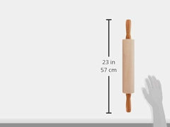 12-Inch-by-2-3/4-Inch Maple Wood Medium Gourmet Rolling Pin