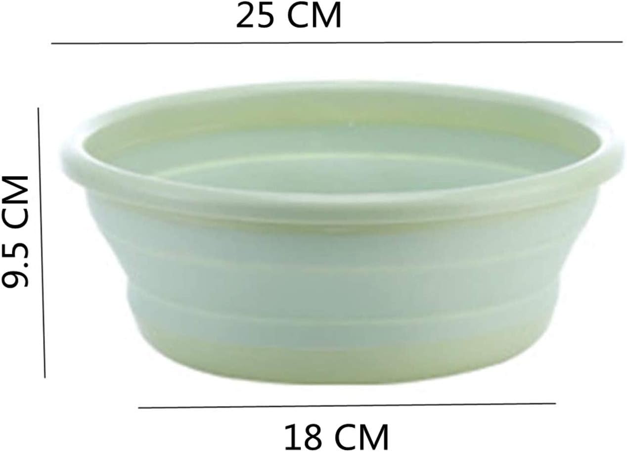 10" Multi-Purpose Collapsible Dish Tub Bowl BPA-Free Round Lightweight Collapsible Wash Basin (Blue)