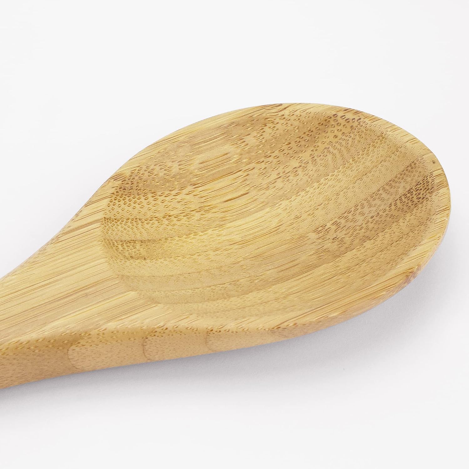14" Spaghetti Spoon – Natural Bamboo Pasta Server with Teeth | Eco-Friendly, Nonstick Safe, Durable Kitchen Utensil