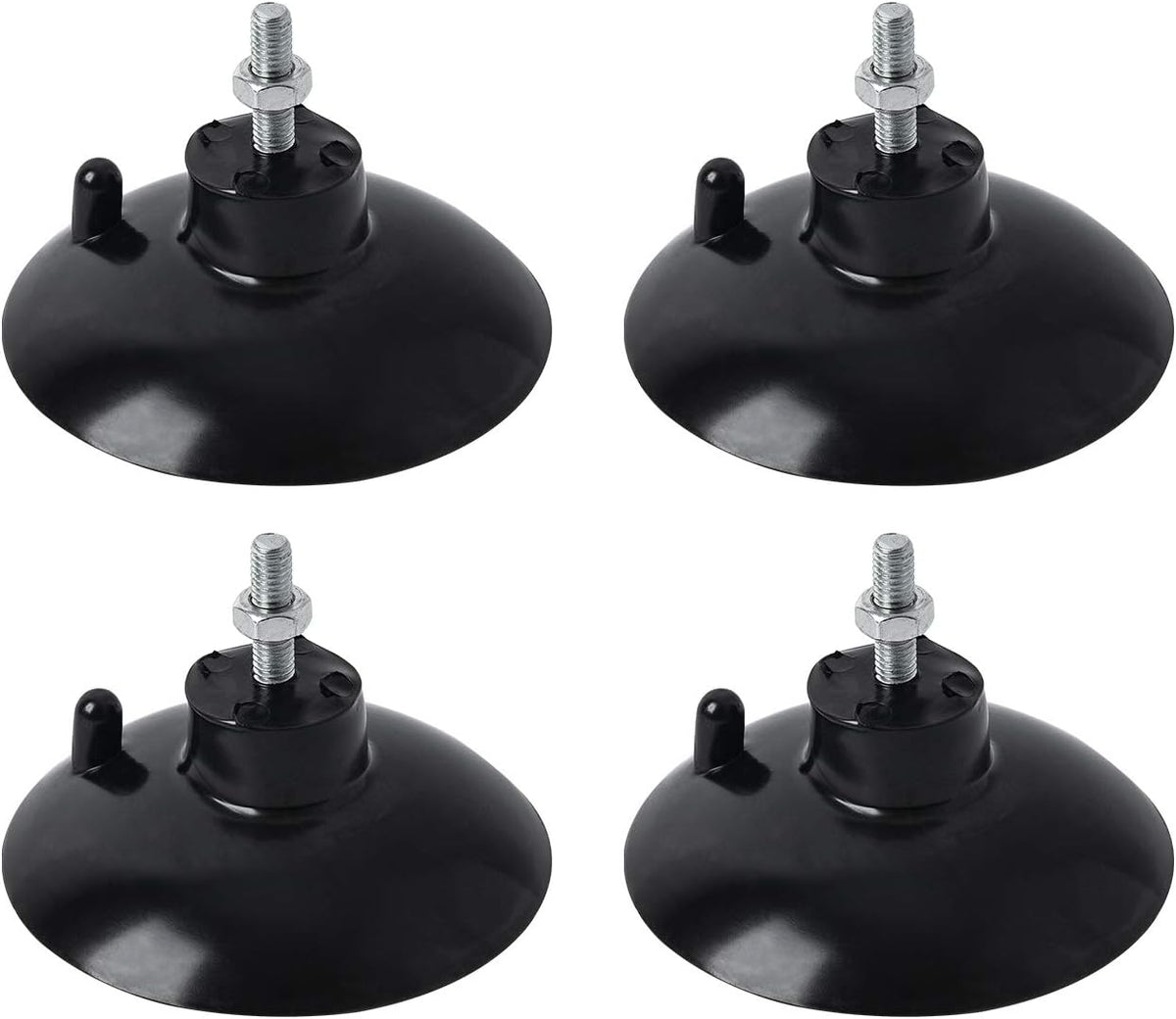 (4 Pcs) Black French Fry Suction Cup Feet Compatible with Industrial Commercial French Fry Cutter
