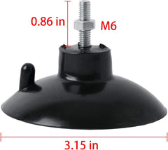 (4 Pcs) Black French Fry Suction Cup Feet Compatible with Industrial Commercial French Fry Cutter