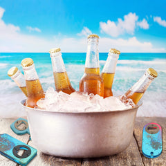 15 Sets Bottle Opener Inserts Kit Stainless Steel Round Bottle Openers Metal Inserts with Screws and Screwdriver for Bottles Opener DIY Resin Mould Kit