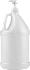 1-Gallon Plastic Jug with Pump Dispenser - Ideal for Epoxy Resin, Laundry Detergent, Liquid Soap, Snow Cone Syrup, Batter