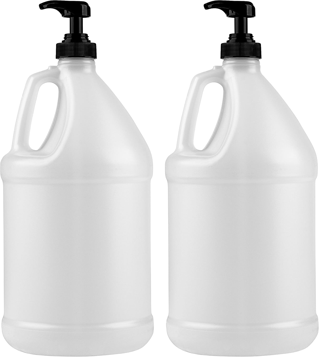 1-Gallon Plastic Jug with Pump Dispenser - Ideal for Epoxy Resin, Laundry Detergent, Liquid Soap, Snow Cone Syrup, Batter