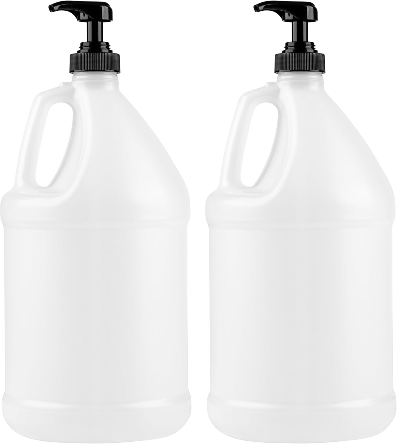 1-Gallon Plastic Jug with Pump Dispenser - Ideal for Epoxy Resin, Laundry Detergent, Liquid Soap, Snow Cone Syrup, Batter