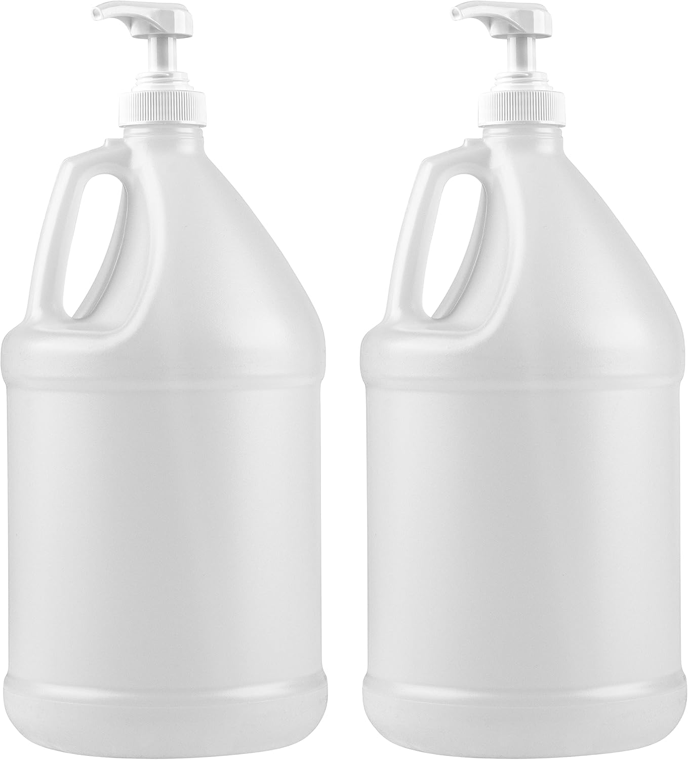 1-Gallon Plastic Jug with Pump Dispenser - Ideal for Epoxy Resin, Laundry Detergent, Liquid Soap, Snow Cone Syrup, Batter