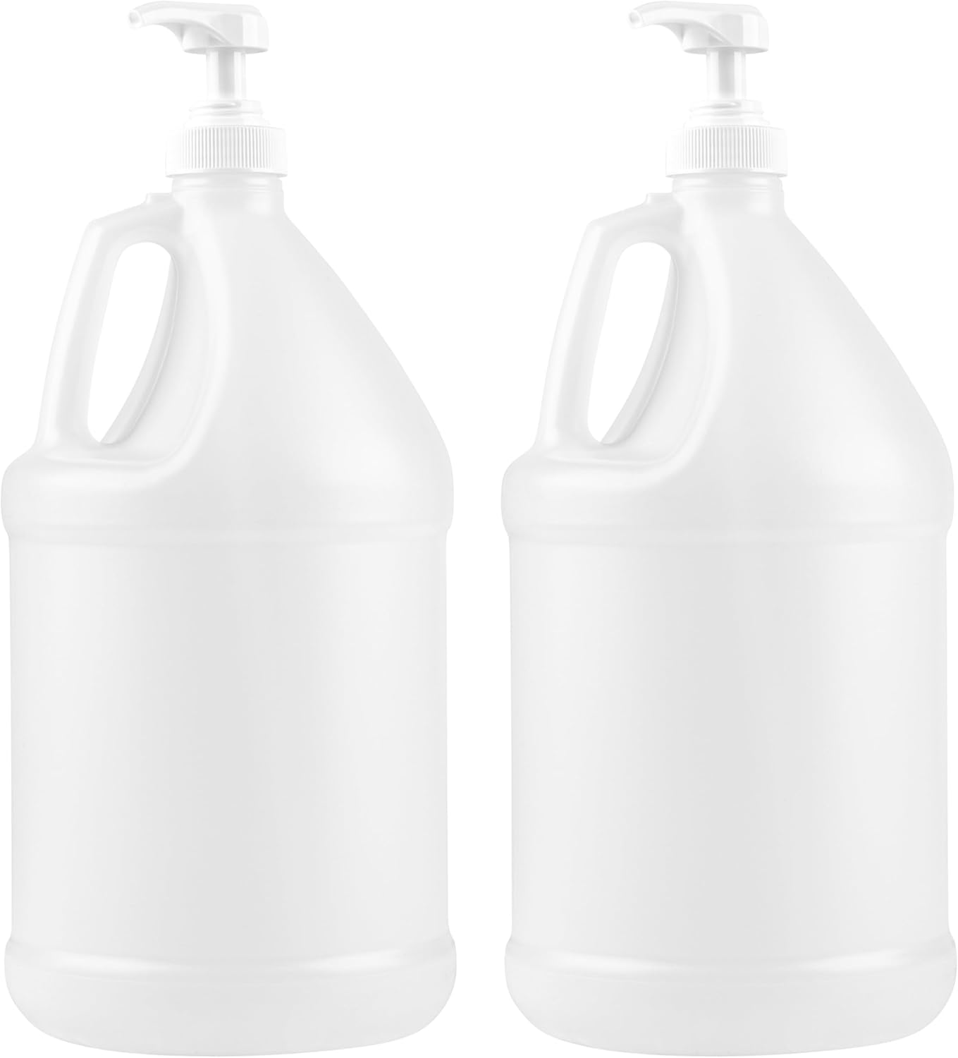 1-Gallon Plastic Jug with Pump Dispenser - Ideal for Epoxy Resin, Laundry Detergent, Liquid Soap, Snow Cone Syrup, Batter