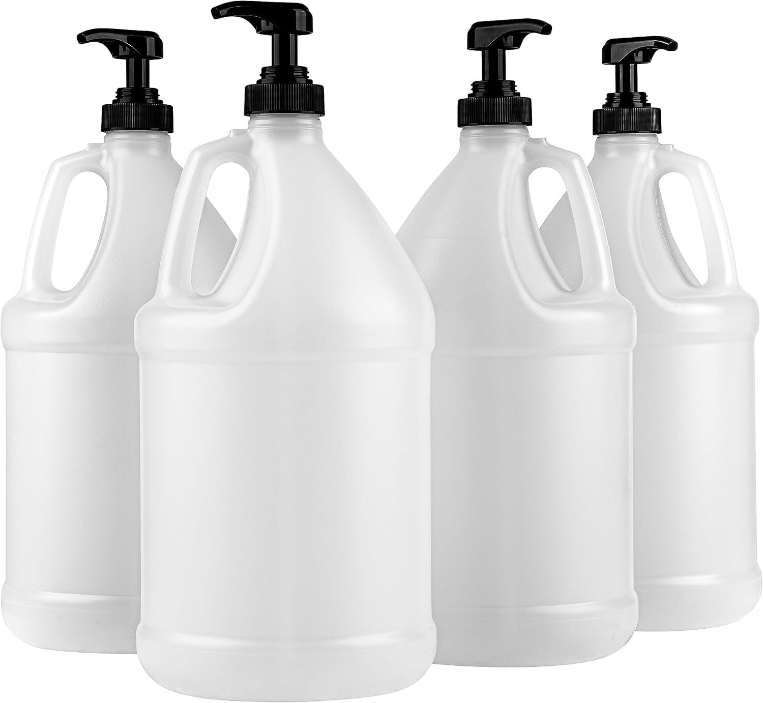 1-Gallon Plastic Jug with Pump Dispenser - Ideal for Epoxy Resin, Laundry Detergent, Liquid Soap, Snow Cone Syrup, Batter
