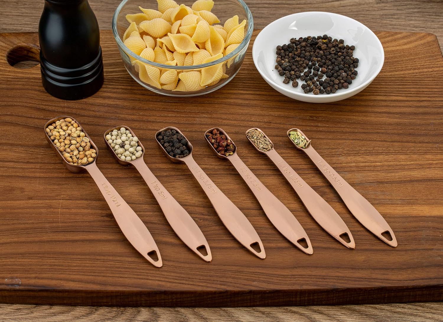 13-Piece Measuring Cups and Spoons Set, 18/8 Stainless Steel, Silver | Clearly Marked US and Metric Measurements, 7 Cups and 6 Spoons Nest for Dry and Wet Ingredients in Cooking and Baking
